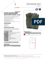 43 851 Kut Gard Kevlar Preox Seamless Hot Mill Glove With Double Sided SilaGrip Coating