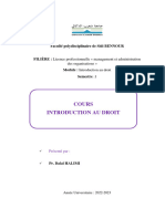 Introduction Au Droit MAO