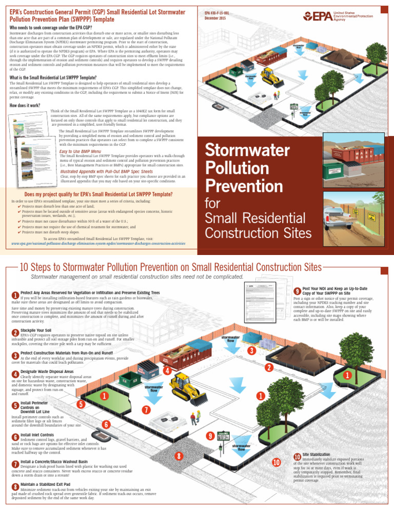 CGP Small Lot SWPPP Brochure-Final 0 | PDF