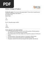 7.1. Pattern - Triangle of Numbers Hint