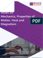 Mechanics Properties of Matter Heat and Magnetism Hindi 681697196480753