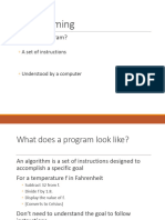Programming: What Is A Program?