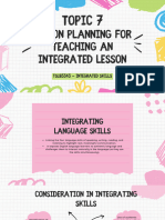 Group 7 Lesson Planning For Teaching An Integrated Lesson