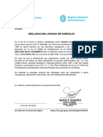 Certificado Domicilio ORELLANA MACHADO