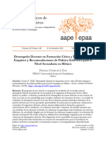 Desempeno Docente en Formacion Civica y Etica Estu