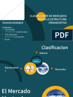 Gerencia Estrategica - Clasificacion de Los Mercados