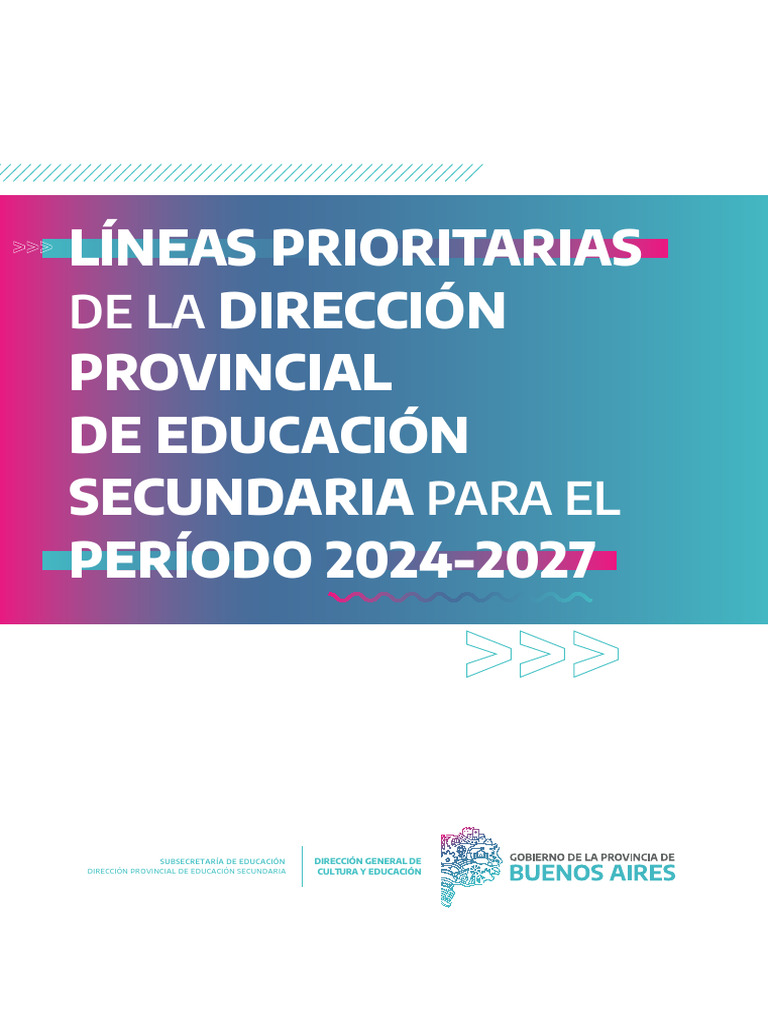 Lineas Prioritarias Dpesec 2024-2027 | Descargar gratis PDF | Enseñando ...