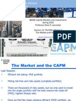 Portfolio Choice 3 - The Market and The CAPM 3-1-23
