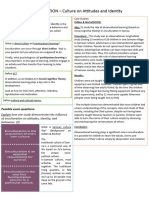 Enculturation - Culture On Identity - Knowledge Organiser