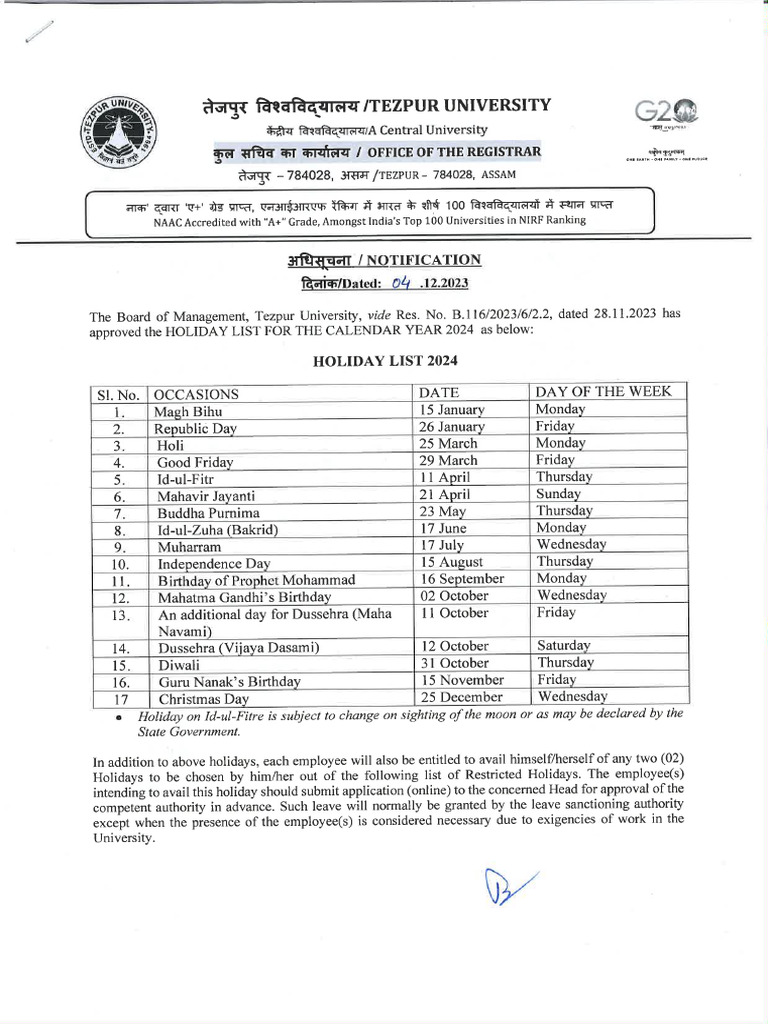 Unr 2024 The Full List Of University Holidays Revealed - dic0lp8