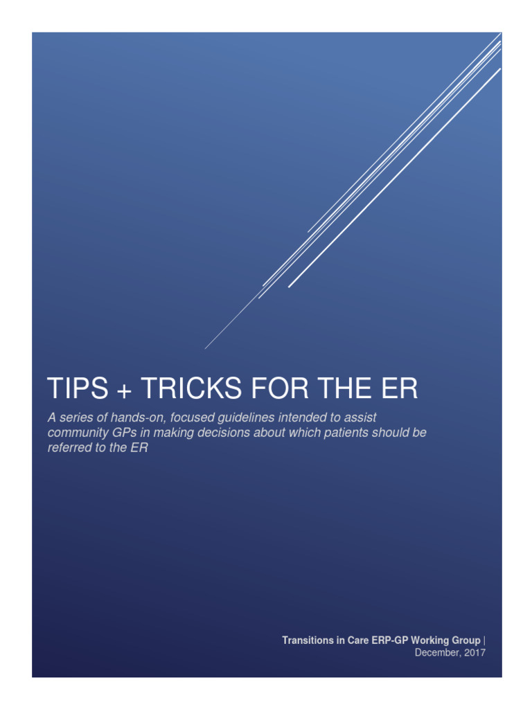 ER Referral Guidelines for GPs | PDF | Asthma | Causes Of Death