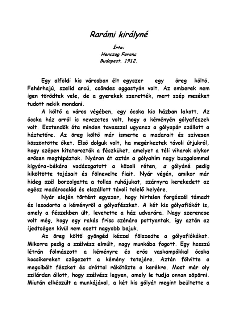 Rarámi Királyné | PDF