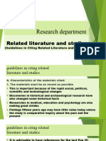 Related Literature and Studies With APA Format