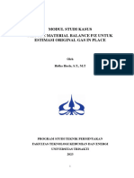 Modul Studi Kasus Metode Material Balance PZ Untuk Estimasi Original Gas in Place