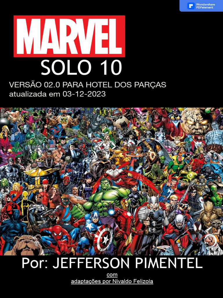 Criação de Heróis no Marvel Solo RPG | PDF | Jogos de RPG