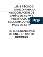 ESTUDIO - REMODELACIÓN DE BAHÍAS A 69 KV Y REEMPLAZO SECCIONADORES