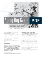 Aging Wild Game