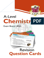 CGP A-Level Chemistry Revision Question Cards