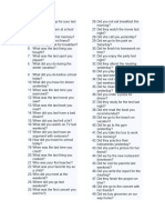 Oral Exam Past Tenses