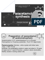 Paracetamol Synthesis: Preparation of Paracetamol (P-Acetomenophen)