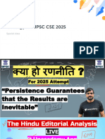 Strategy For UPSC CSE 2025 With Anno