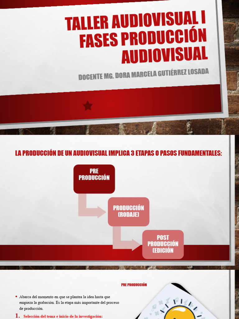 Etapas de la Producción Audiovisual | PDF | Sueño