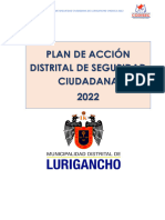 Plan de Acción Distrital de Seguridad Ciudadana 2022