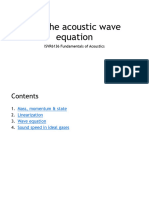 2.2 Acoustic Wave Equation