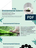 CHE-EnV Lecture 1 - Environmental Science