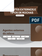 Agentes Externos e Tipos de Rochas