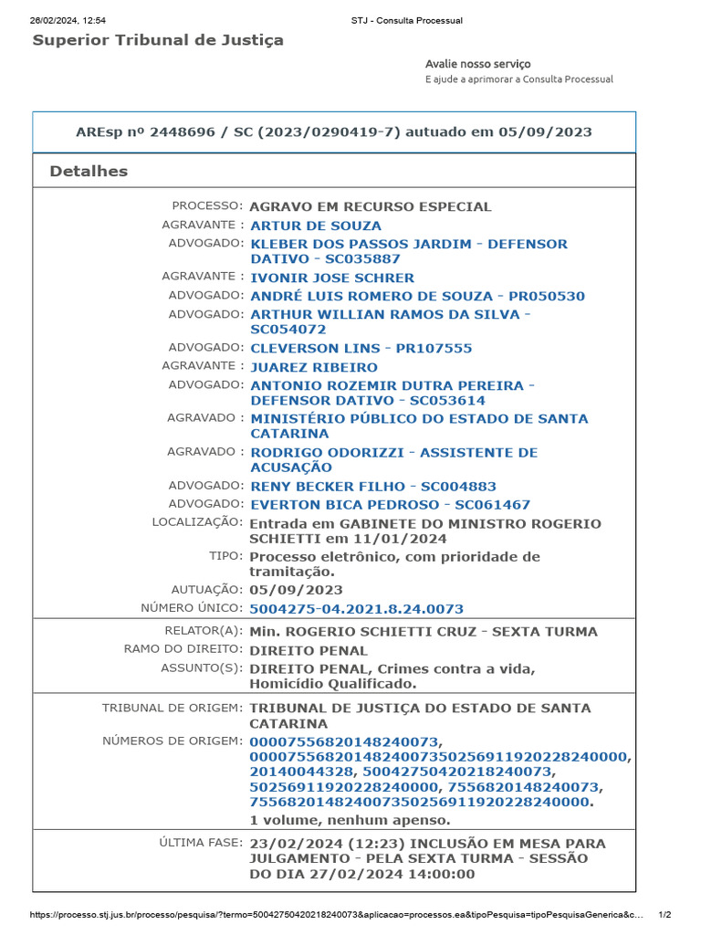 1019 Inf2 | PDF | Advogado | Brasil