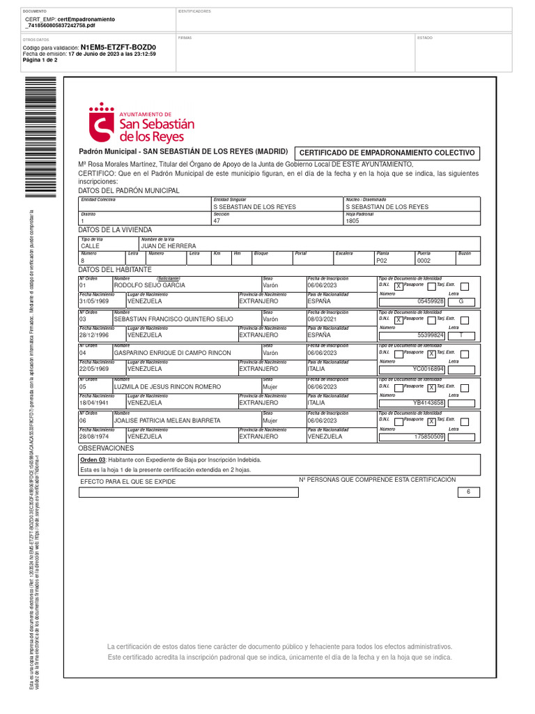 Obtener Certificado De Empadronamiento Madrid – RMGD
