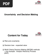 Wk13 - Decision, Uncertainty and Risk