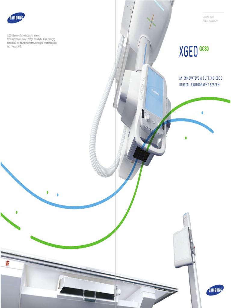 Samsung XGEO GC80 Digital Radiography | PDF | X Ray | Radiography