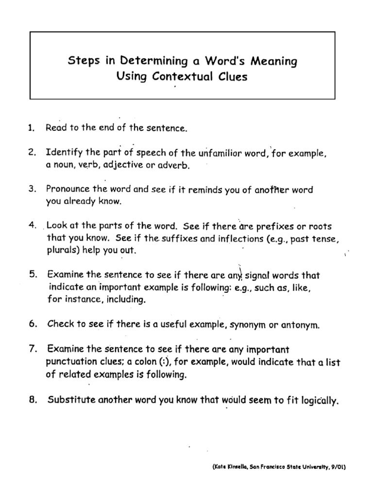 Vocabulary Study Card Sample | PDF