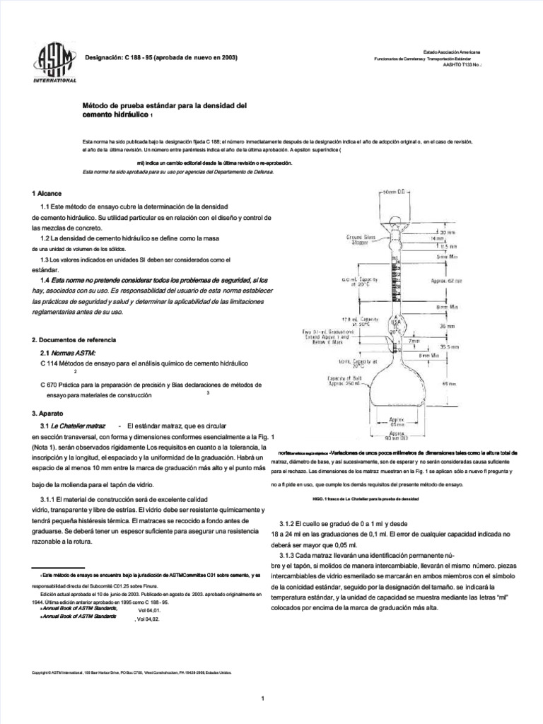 ASTM C 188 Compliance Overview | PDF