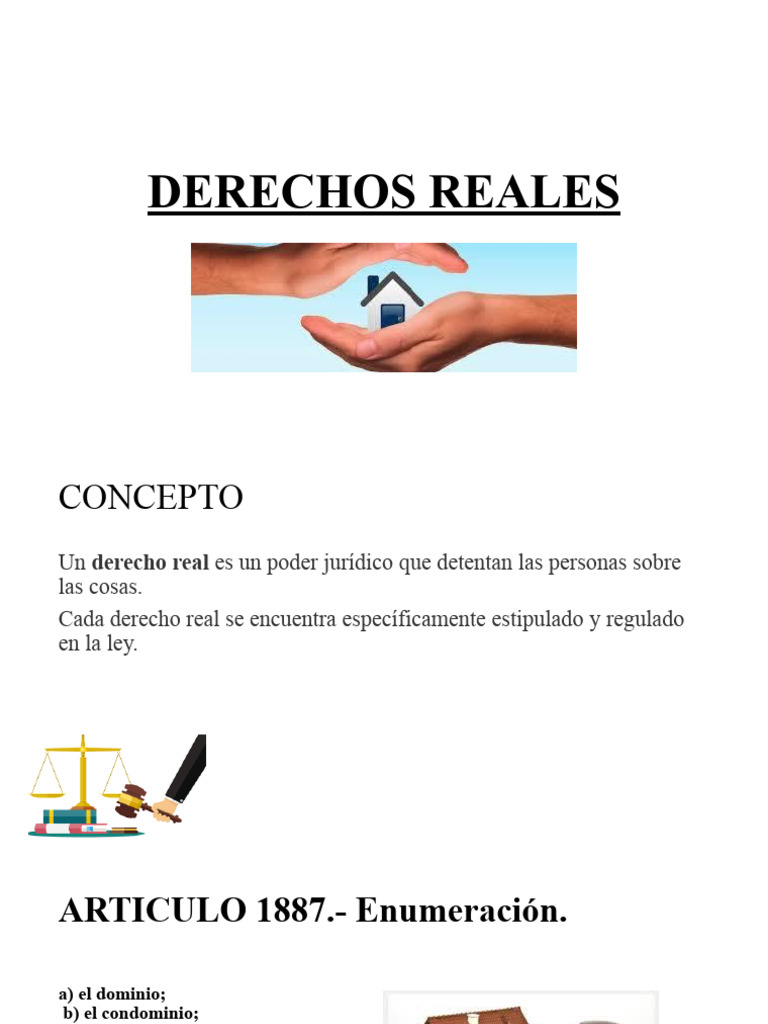 Derechos Reales | PDF | Propiedad | Condominio