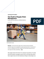 02.02 The Death of Supply Chain Management