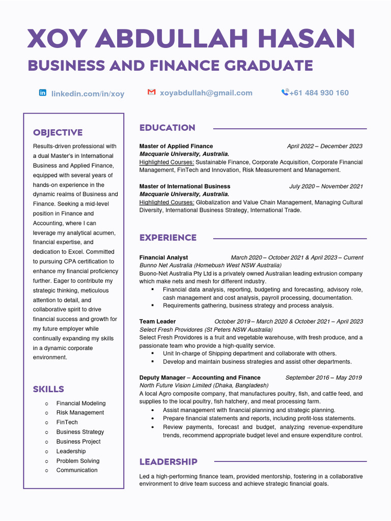 Xoy Resume | PDF | Human Resource Management | Business