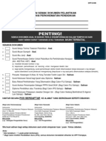 SPP.G.009 Senarai Semak Dokumen PSTT_ PPP _Final