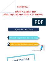 Chương 3 - Điều Hành Và Kiểm Tra Công Việc HCVP