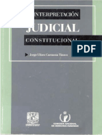 Carmona Tinoco Libro La Interpretación Judicial Constitucional