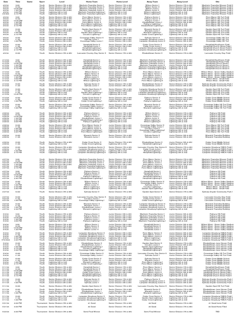Arbiter Worksheet 2024 14u 12u and 10u Saturday Final PDF Lancaster