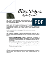 Max Weber Ação Social 2022