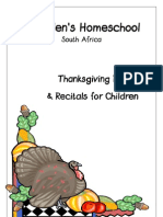 Thanksgiving Poems and Recitals For Kids