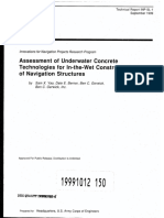 Assessment of Underwater Concrete Technology For In-Wet Construction