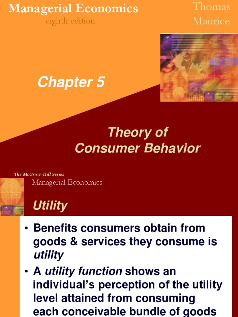 Theory of Consumer Behavior Eighth Edition PDF Demand Utility