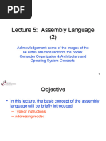 Lecture 5: Assembly Language