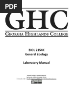 Zoology Lab Manual