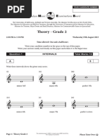 AMEB Grade 2 Theory Exam Paper | PDF | Scale (Music) | Minor Scale
